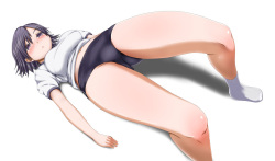 お世話好きなおとなりさん。～体操服でストレッチ～ 原画