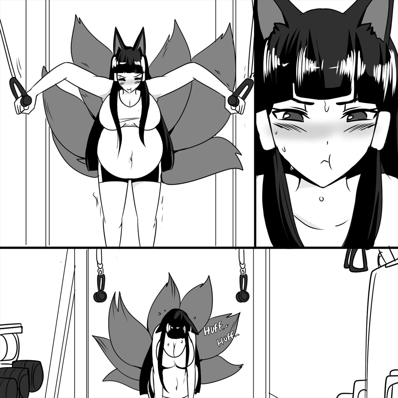 Akagi and Mikoto Pregnant Futa page 10 full