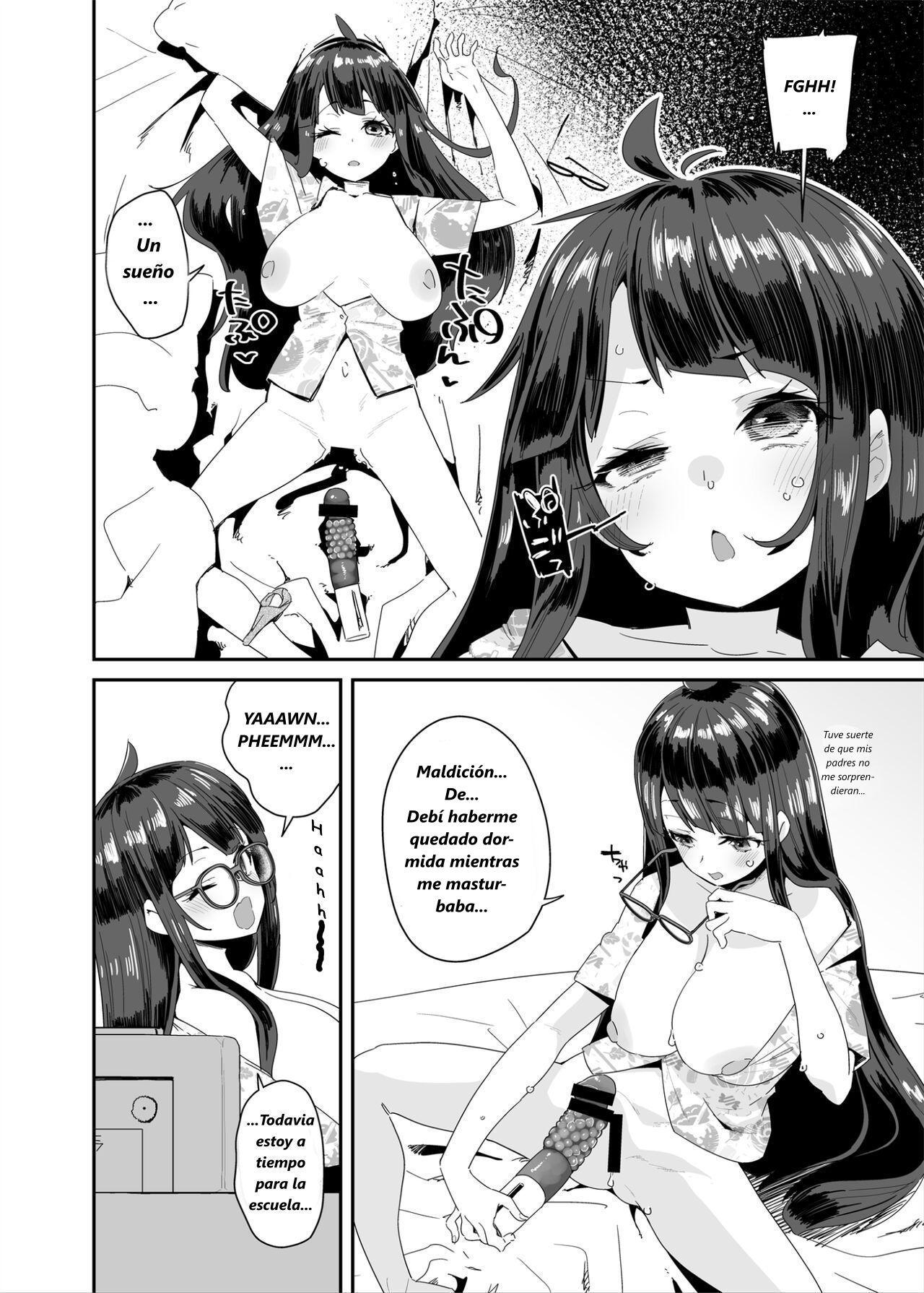 Dosukebe Kyonyuu Joshi ga Kounai Onanie suru Hanashi to Acme Jitensha de Osanpo Onanie suru Hanashi | Una Historia sobre una Chica de Secundaria Lasciva de Grandes Pechos Masturbándose en la Escuela page 7 full
