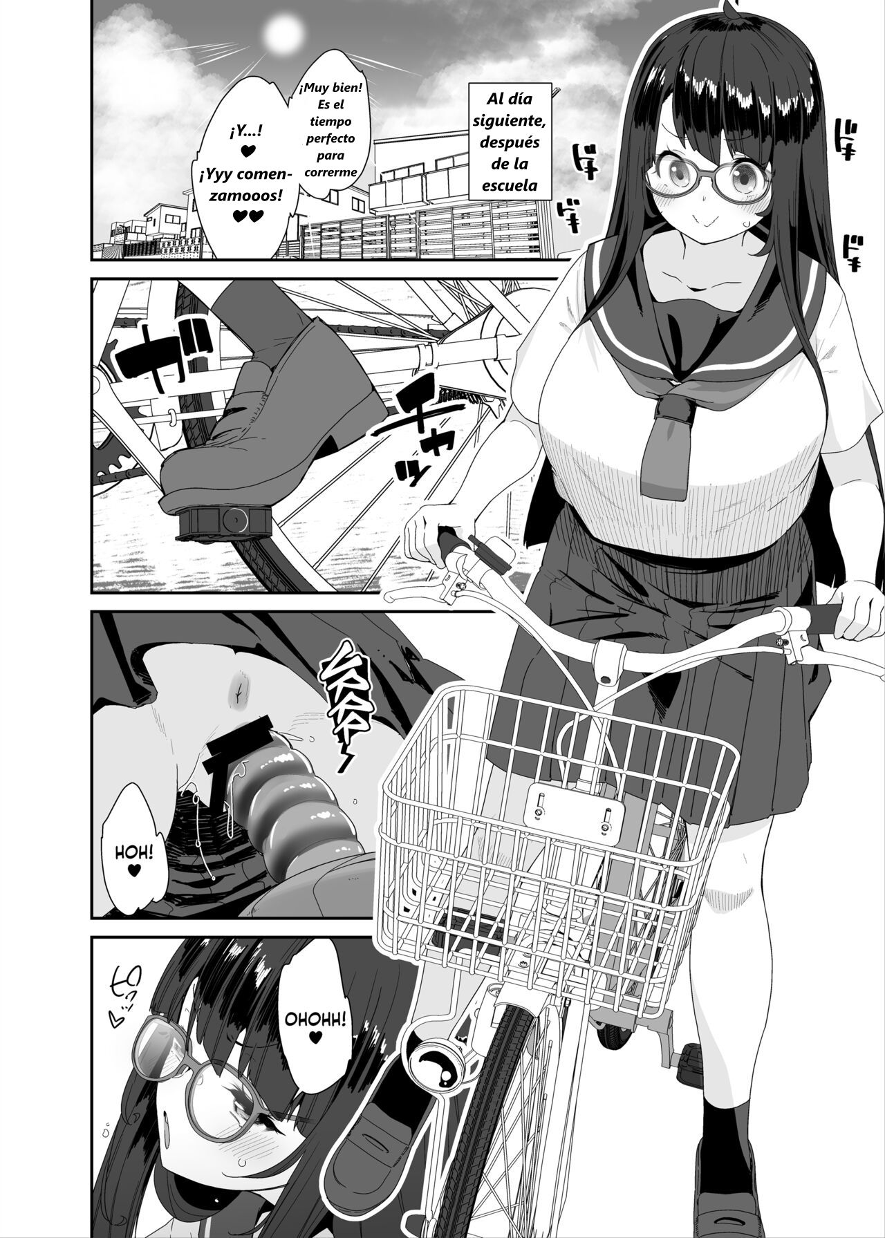 Dosukebe Kyonyuu Joshi ga Acme Jitensha de Osanpo Onanie suru Hanashi page 9 full