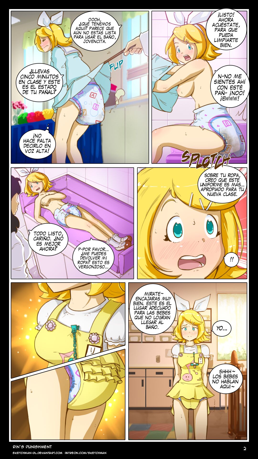 El castigo de Rin / COMIC ESPAÑOL - SketchMan-DL page 2 full