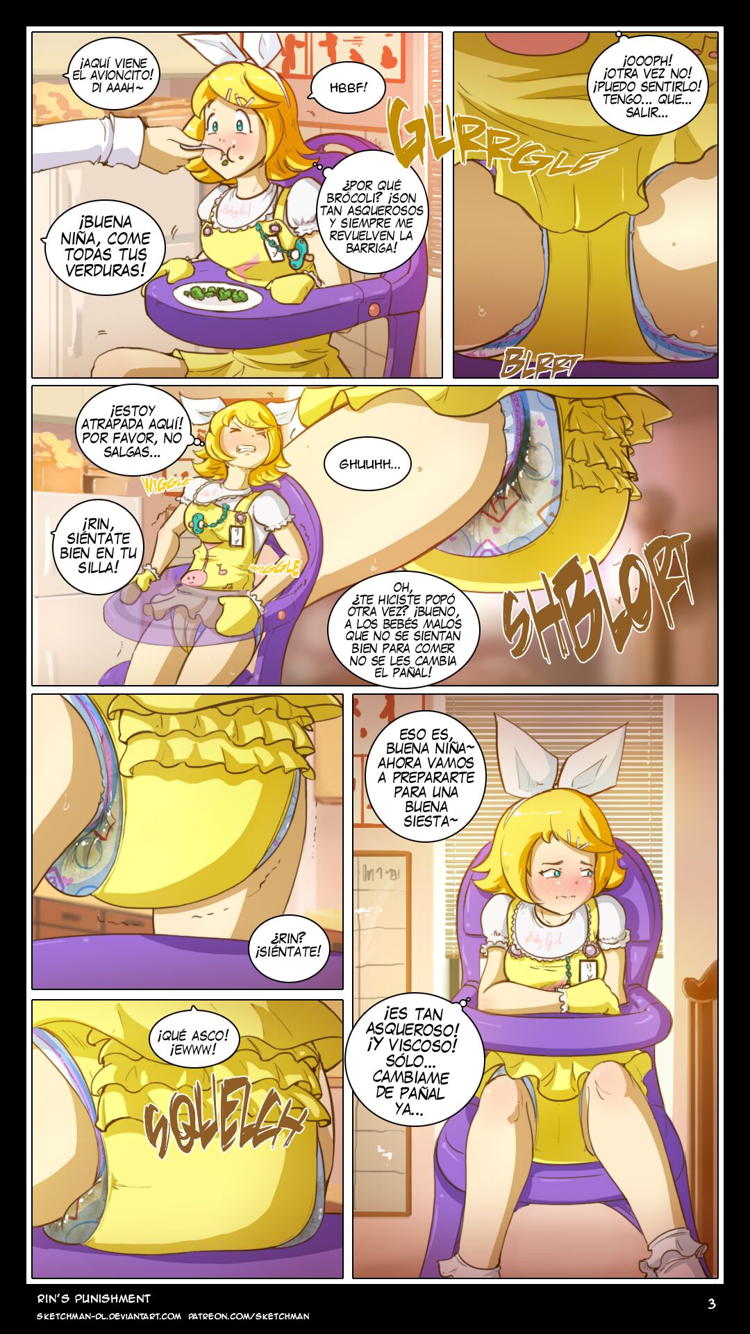 El castigo de Rin / COMIC ESPAÑOL - SketchMan-DL page 3 full