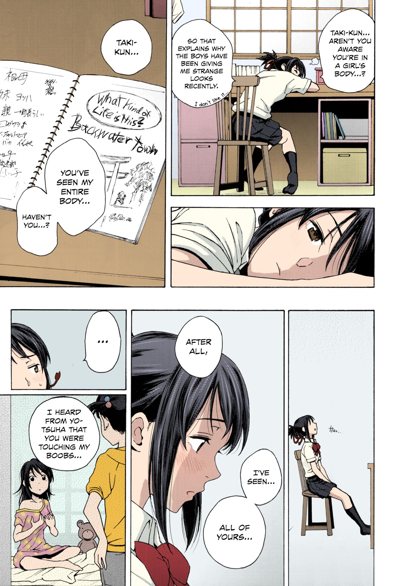 Kimi no Na wa. - &amp; and &amp; - Mitsuha Miyamziu &amp; Teshigawara Katsuhiko page 5 full