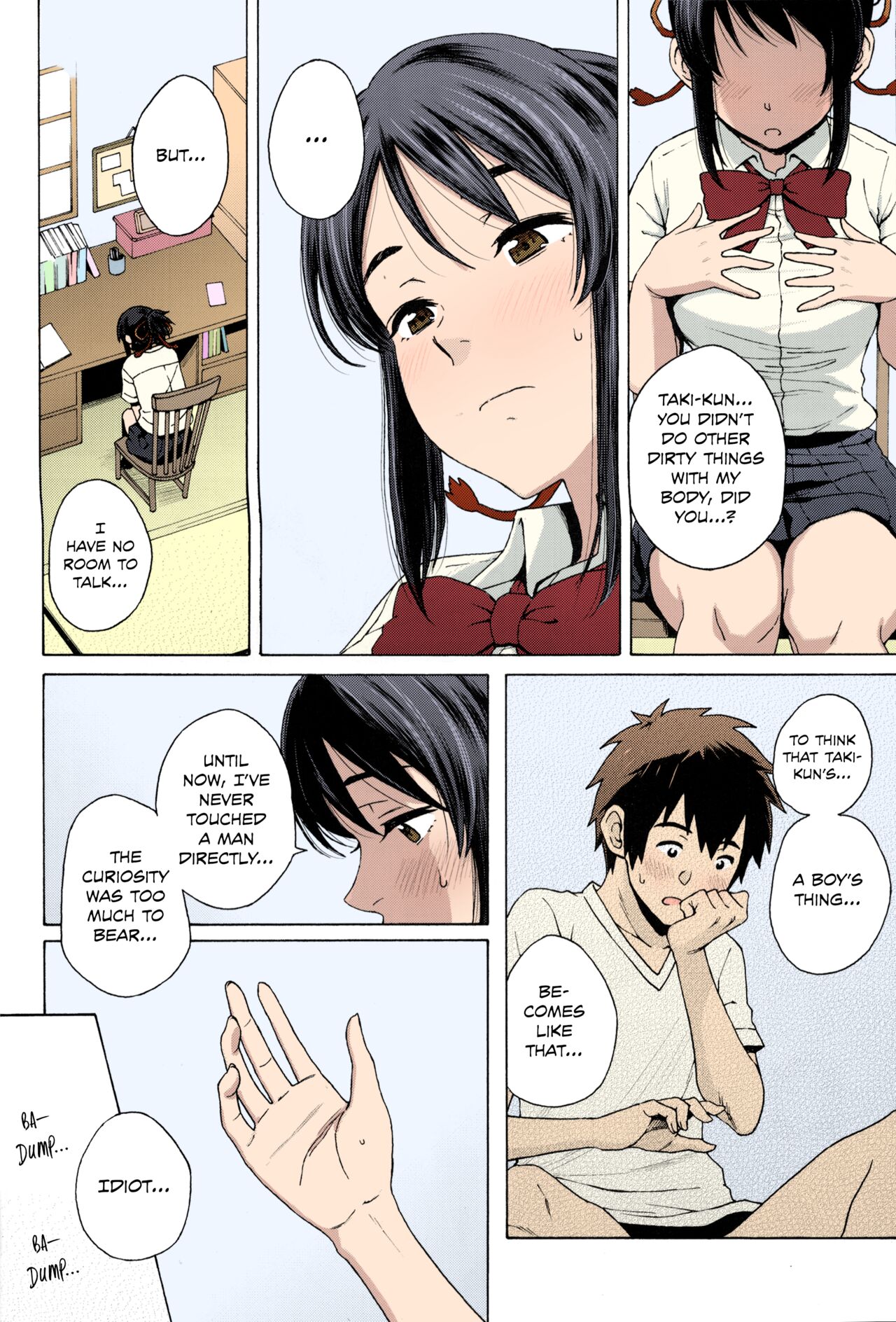 Kimi no Na wa. - &amp; and &amp; - Mitsuha Miyamziu &amp; Teshigawara Katsuhiko page 6 full
