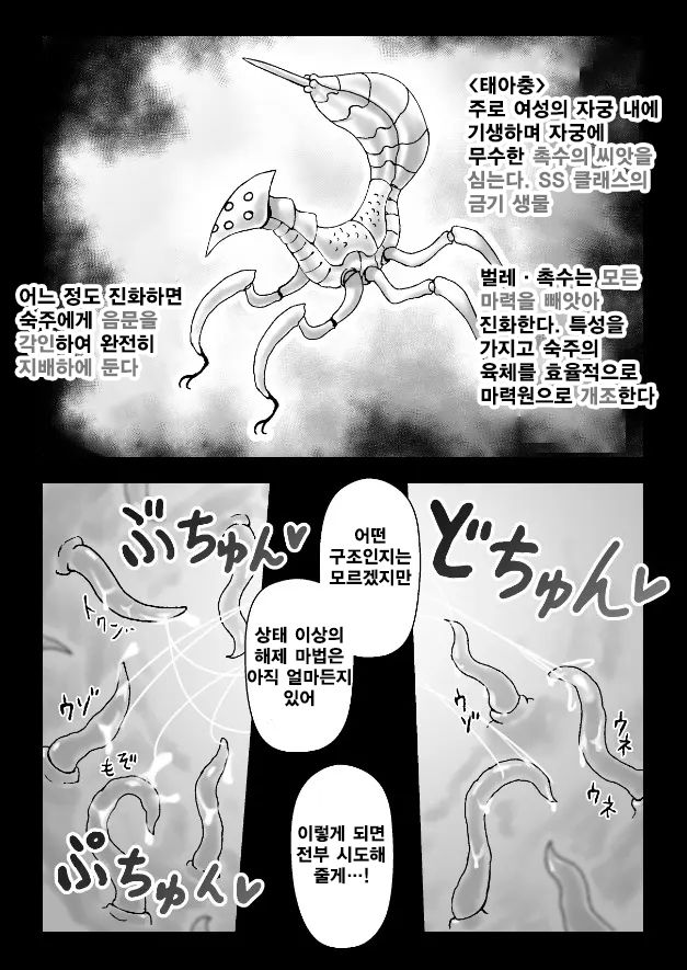 Majo ga Shokushuu to Mushi ni Kisei Sarete Shikyuu to Jinsei o Mechakucha ni Sareru Hanashi page 10 full