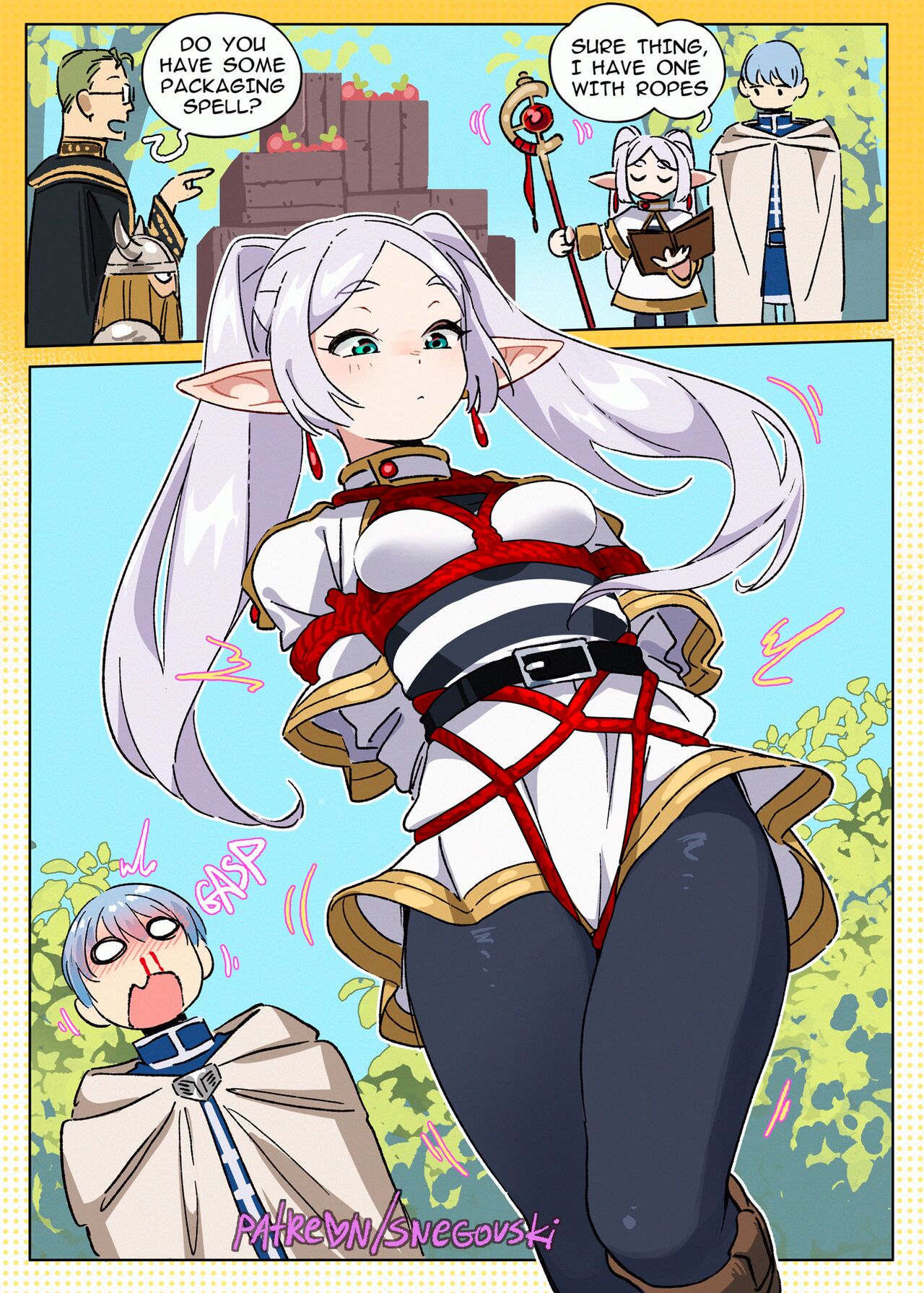 Frieren and the "ropes spell" page 1 full