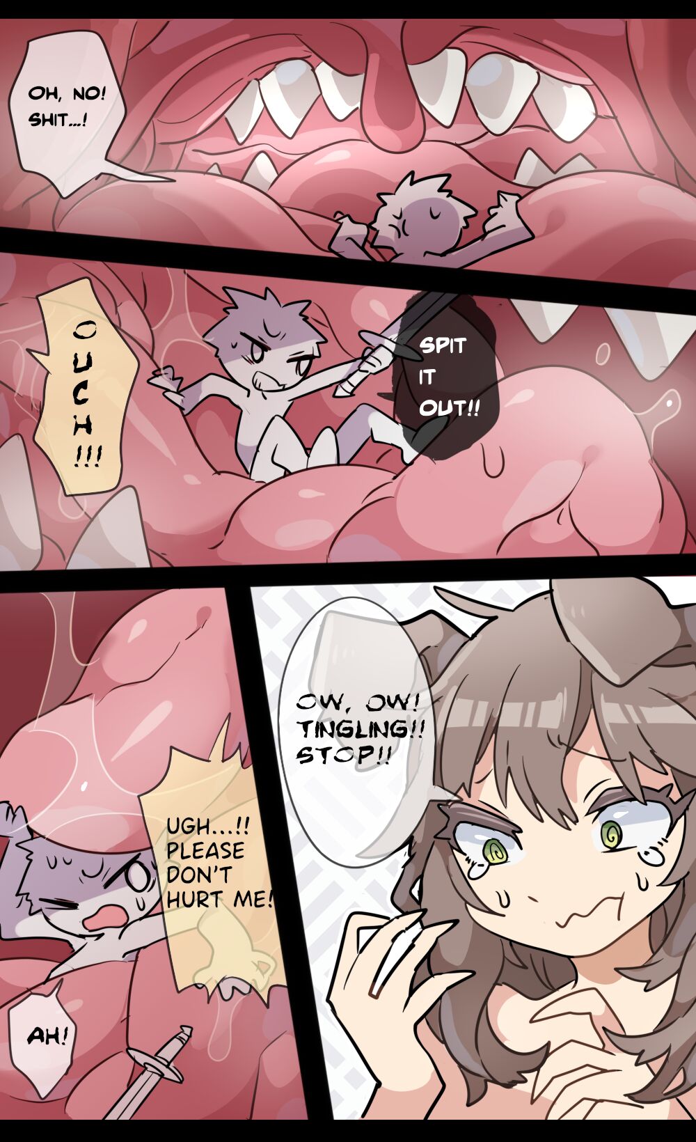 Giant Dog Girl VORE &amp; GTS page 3 full
