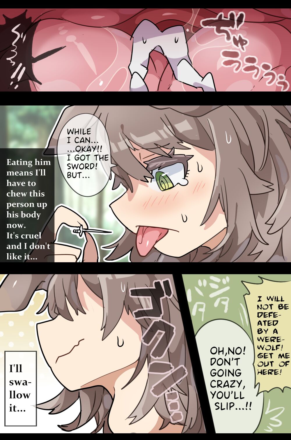 Giant Dog Girl VORE &amp; GTS page 4 full