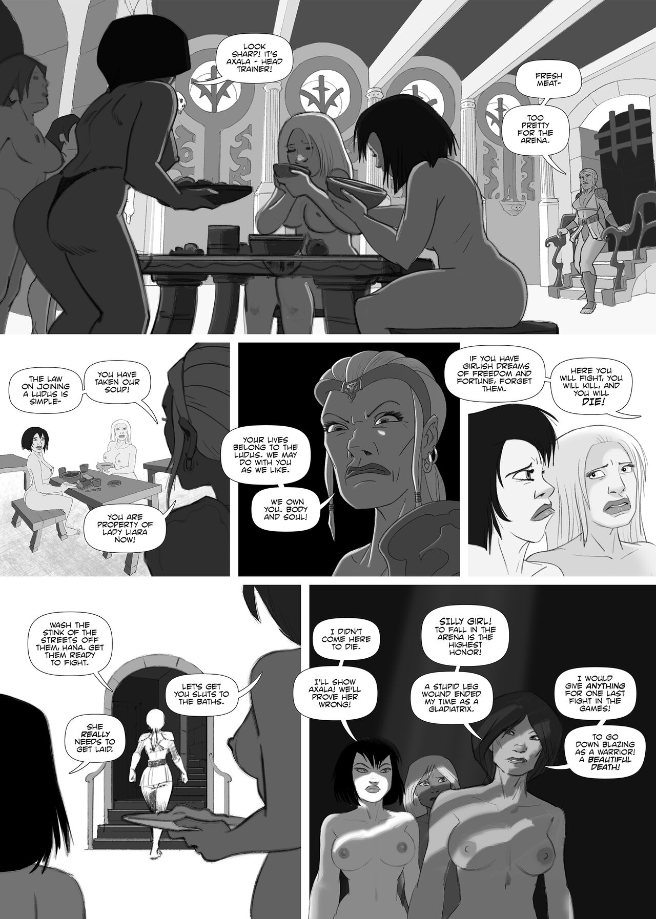Gladiatrix Fiona Chapter 1 - Initiation page 10 full
