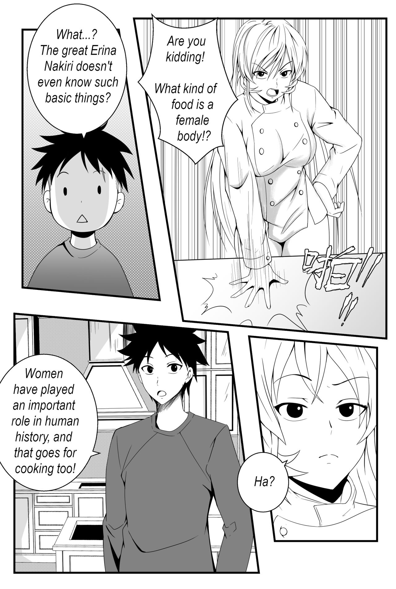 Food Wars! The female body 1 page 4 full