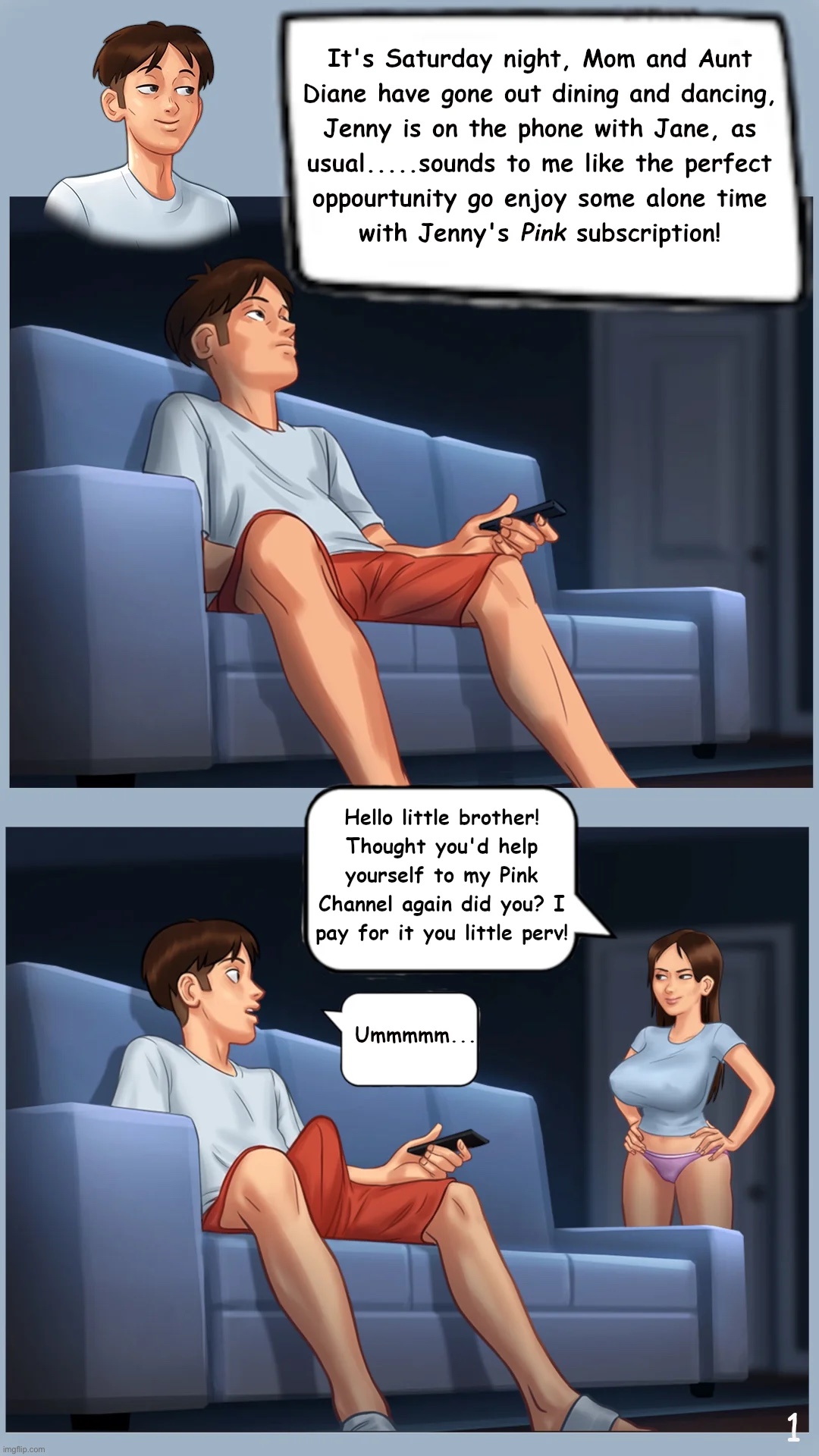 summertime saga: A quiet night on the couch HD update no longer blurry page 2 full