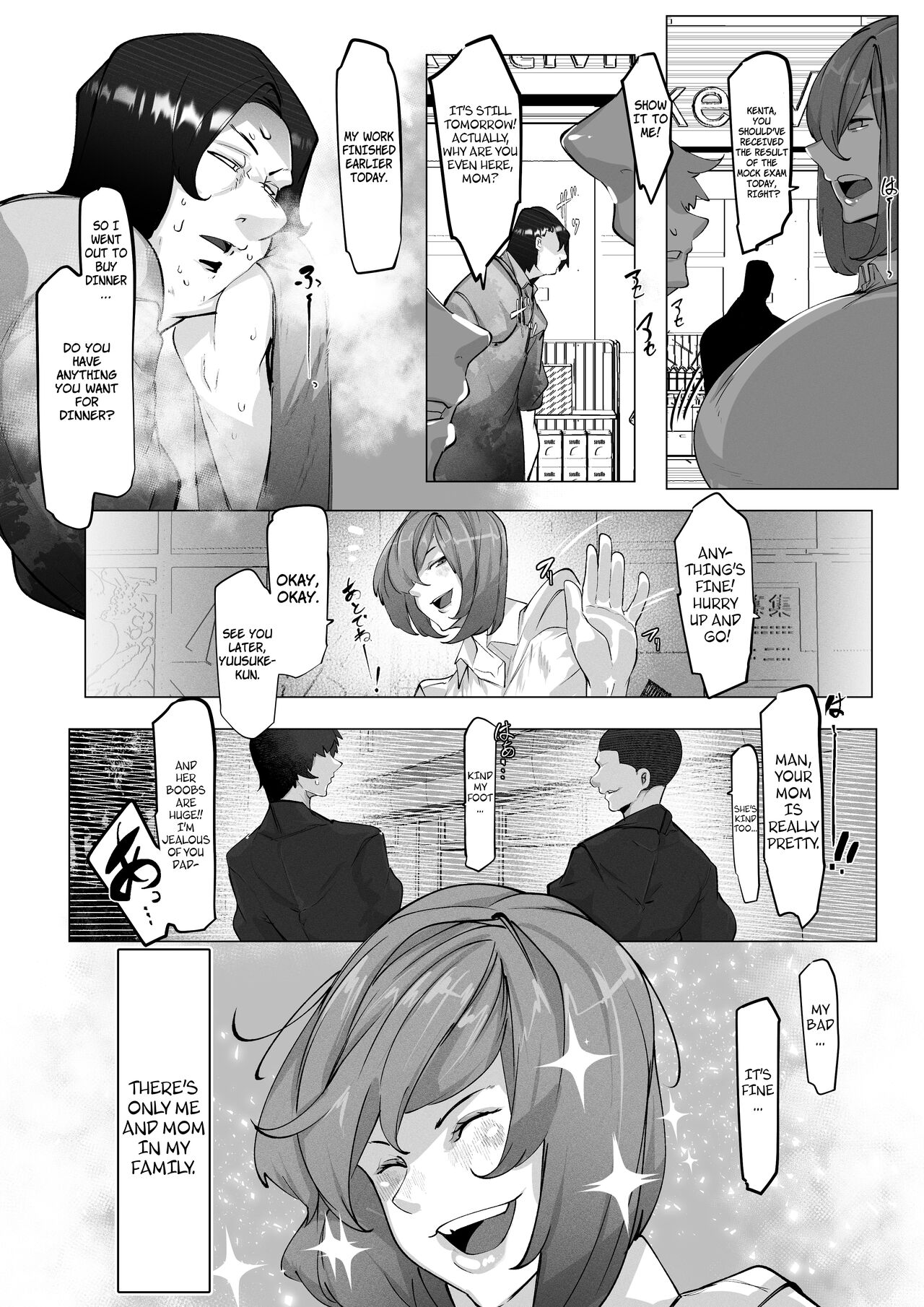 Manbiki Shita Ore no Kawari ni Haha ga Zenra Dogeza | My mother apologized in the nude while prostrating herself for my shoplifting crime page 4 full