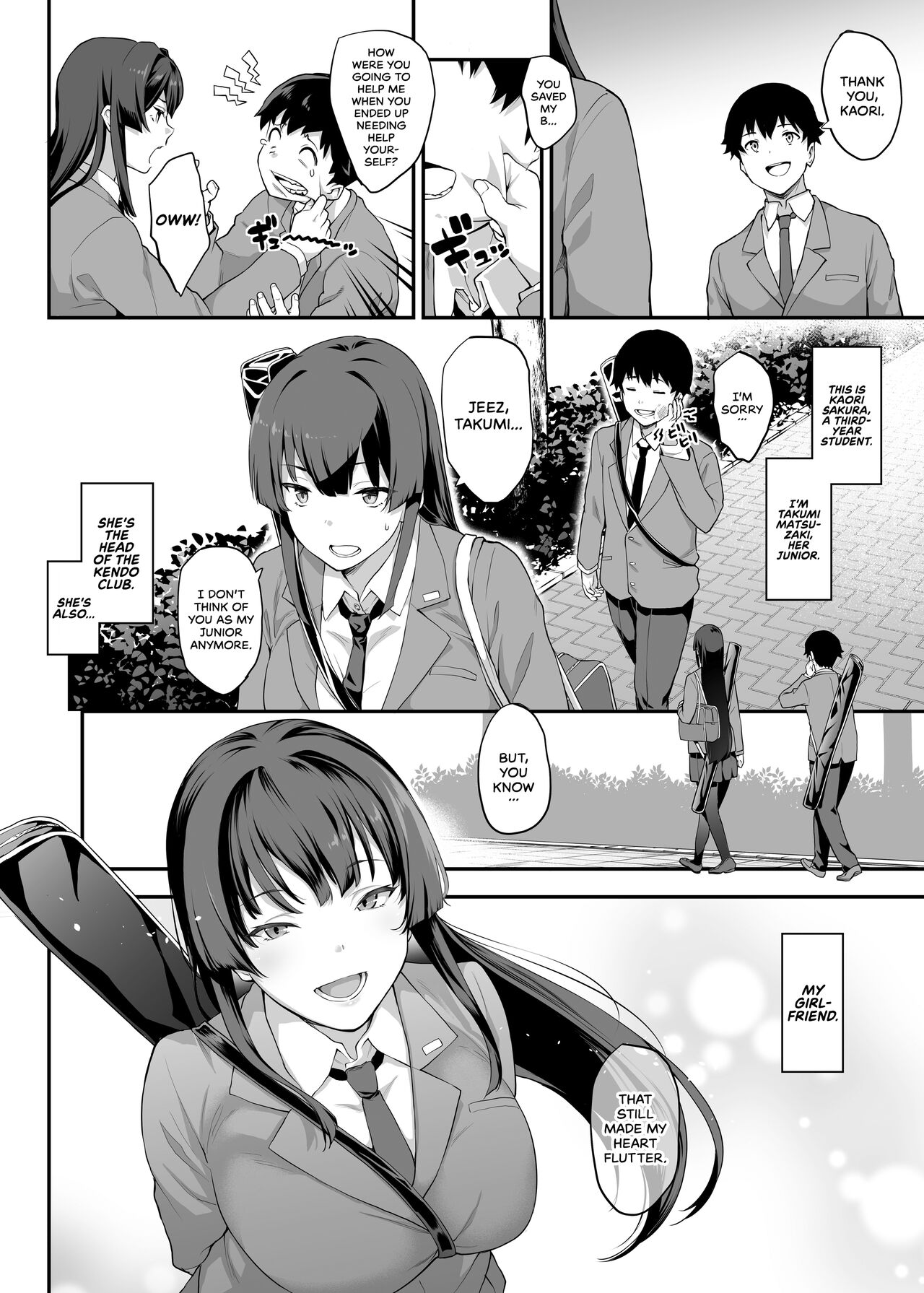 Kendoubu Shushou de Osananajimi no Bijin de Tsuyoi Boku no Kanojo ga, Charao ni Assari Otosareru Wake ga Nai | My Childhood Crush, the Fierce and Beautiful Kendo Club Captain, Would Never Fall for a Fuckboy page 2 full