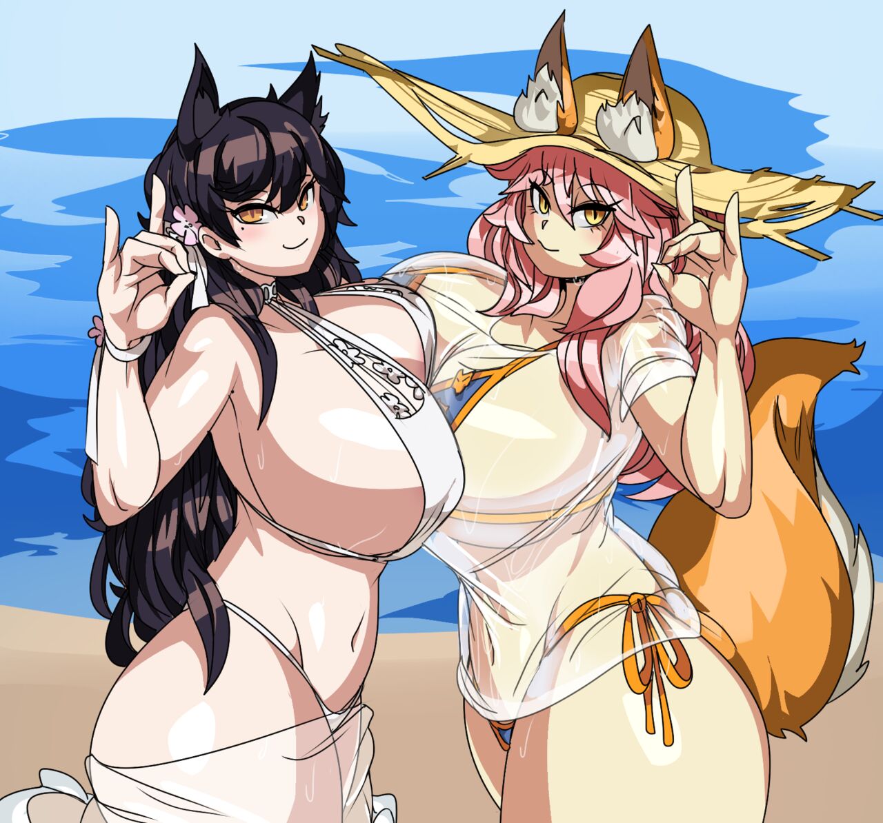 Atago &amp; Tamamo-no-Mae page 1 full