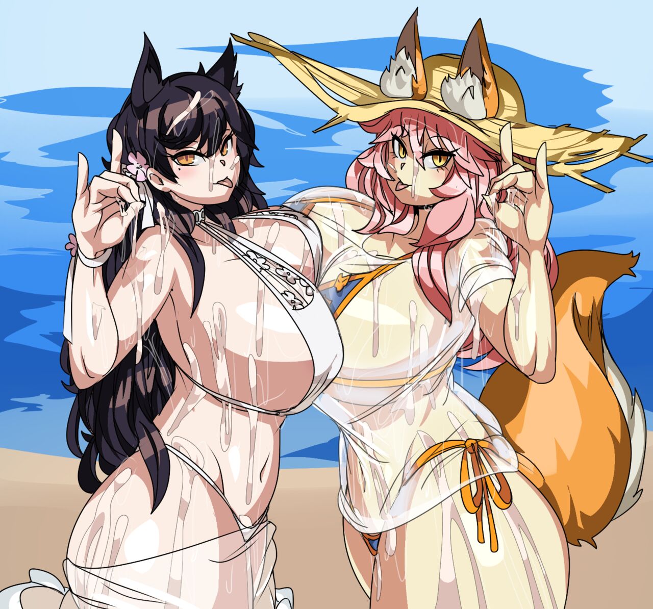 Atago &amp; Tamamo-no-Mae page 2 full