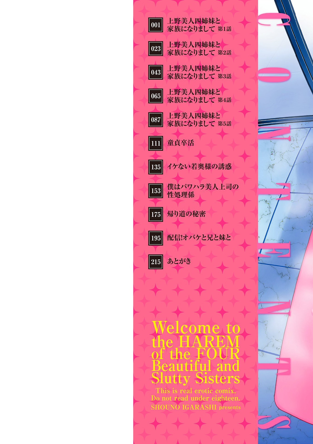 Dosukebe Bijin Yonshimai Harem ni Youkoso! - Welcome to the HAREM of the FOUR Beautiful and Slutty Sisters +  "Ueno Bijin Yonsihimai to Kazoku ni Narimashite" Ch. 1-5 Shitagaki Data page 2 full