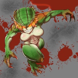 B.O.W. female  pixiv