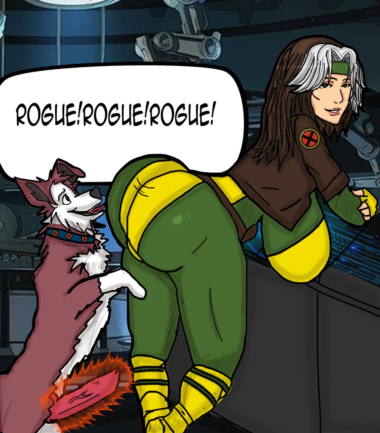 Rogue and the Doggy Phoenix page 8 full