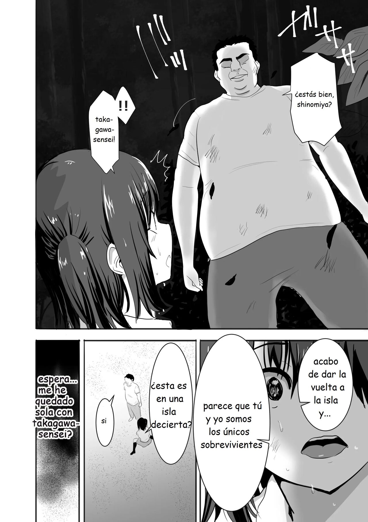 Una chica con el uniforme mojada vive sola en una isla desierta con un profesor que la acosa sexualmente page 5 full