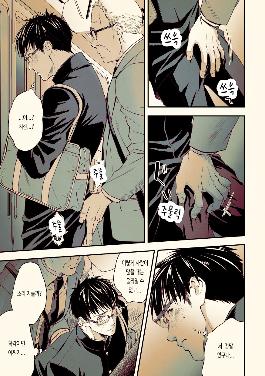 Osanai Koro ni Chuunen Otoko ni Itazura Sareta Koto ni Yori Rape Ganbou o Kojirasete Iru Gay Keikou M Gakusei ga, Chikan Sarete Sonomama Koushuu Toire de... | 어릴 때 중년 남성에게 성추행당한 이후로 강간 욕망을 품게 된 게이 성향 마조 학생이 치한에게 성추행당하고 그대로 공중 화장실에서... page 8 full