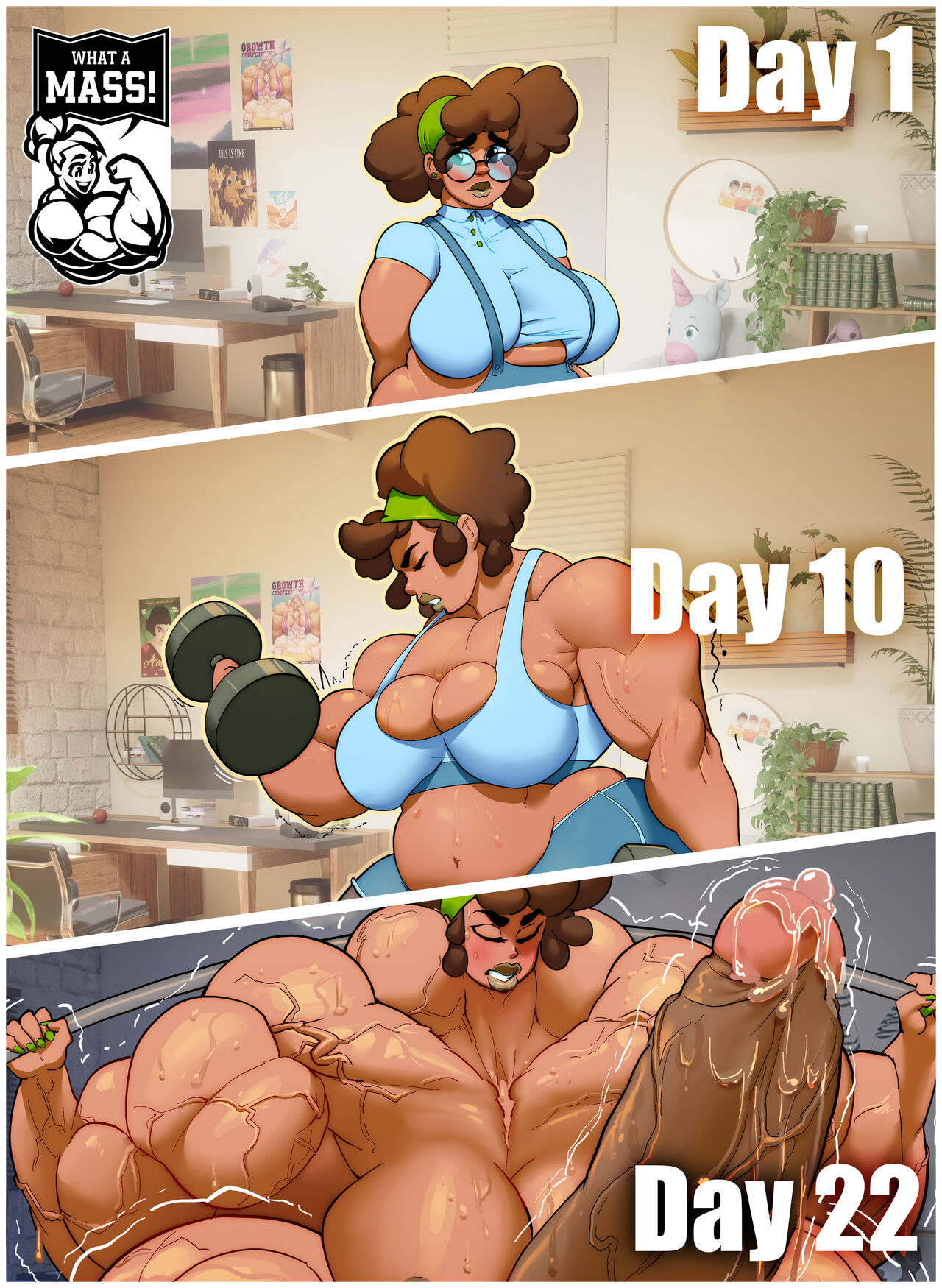 Tracy's Growvember - Hyper Muscle Futanari Growth Story page 1 full