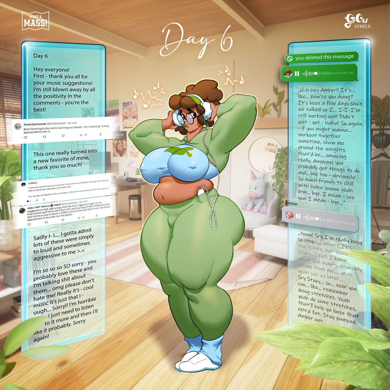 Tracy's Growvember - Hyper Muscle Futanari Growth Story page 7 full
