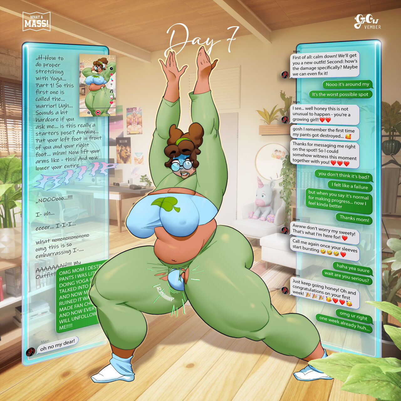 Tracy's Growvember - Hyper Muscle Futanari Growth Story page 8 full