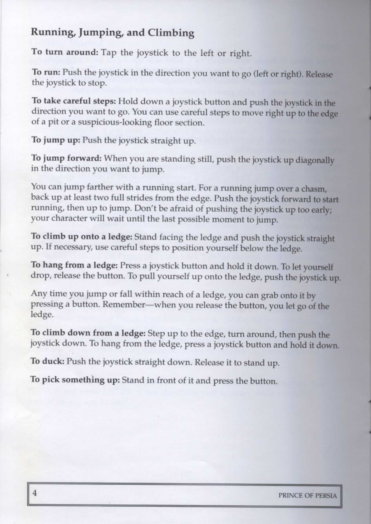 Prince of Persia 1 And 2: Shadow And Flame Manuals page 8 full