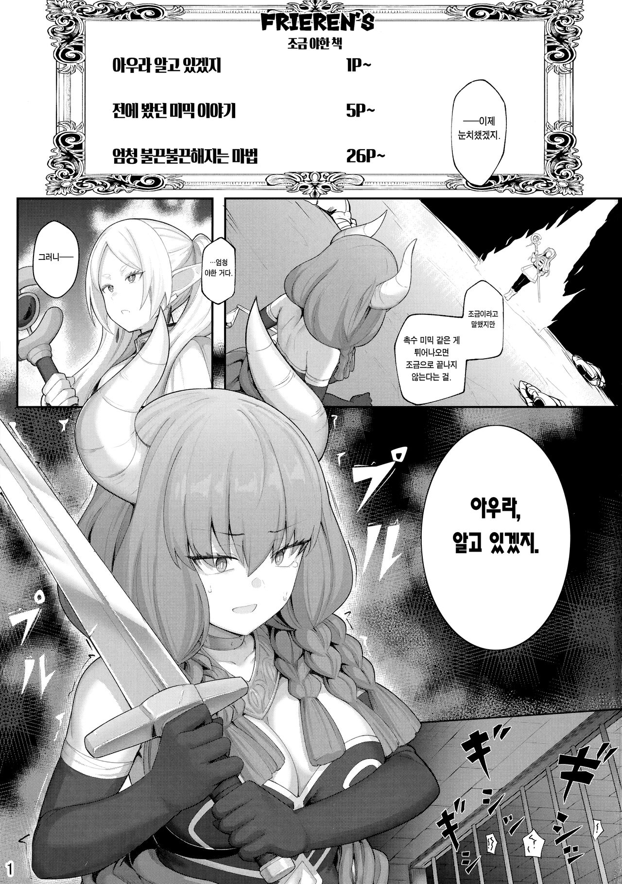 Frieren's Chotto H na Hon | FRIEREN'S 조금 야한 책 page 2 full