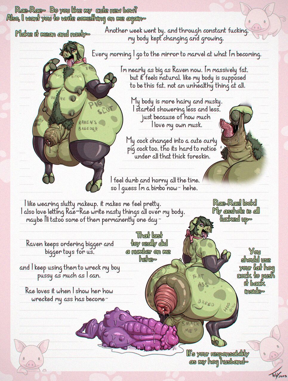 Beast Boy's Piggy Diary page 6 full