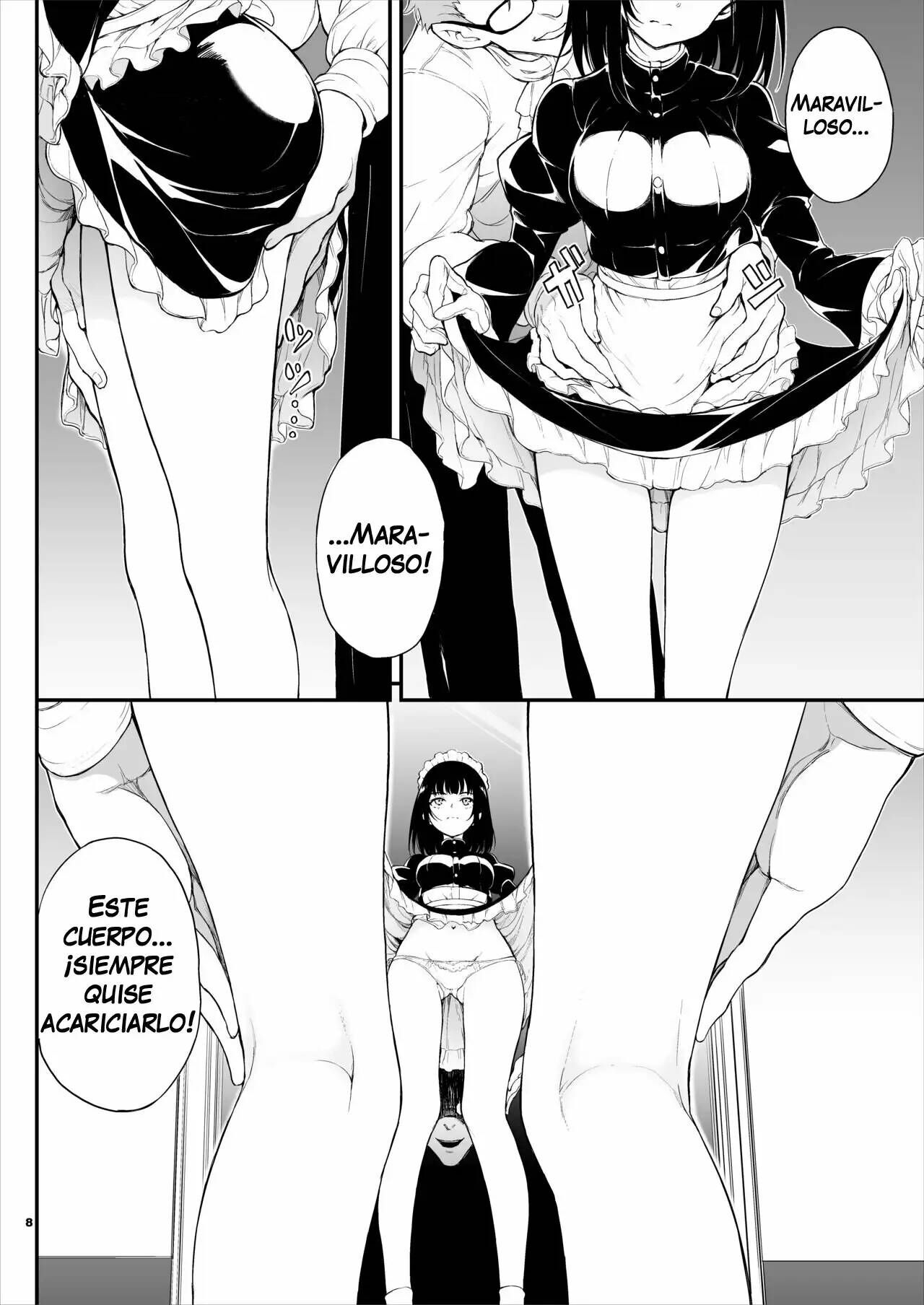 Maid Kyouiku. -Botsuraku Kizoku Rurikawa Tsubaki- | Educando a la sirvienta 1 page 8 full