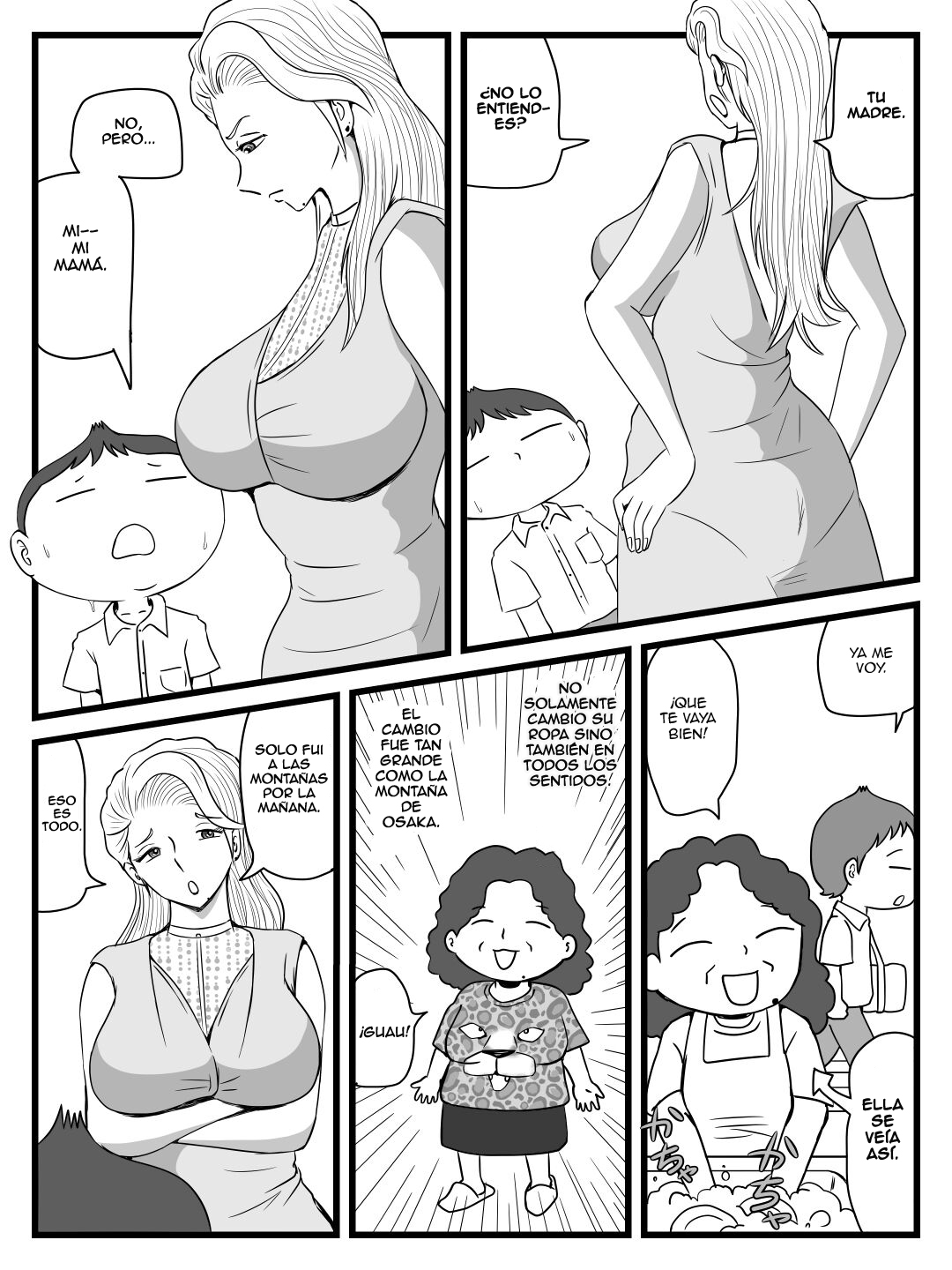 Kirei ni Natta Kaa-chan no Ana ni Dashimakuri | Me Estoy Corriendo en los Agujeros de mi Ahora Hermosa Madre page 6 full