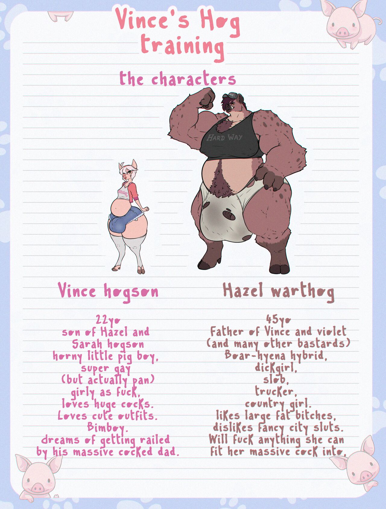 Vince's Hog Training page 1 full