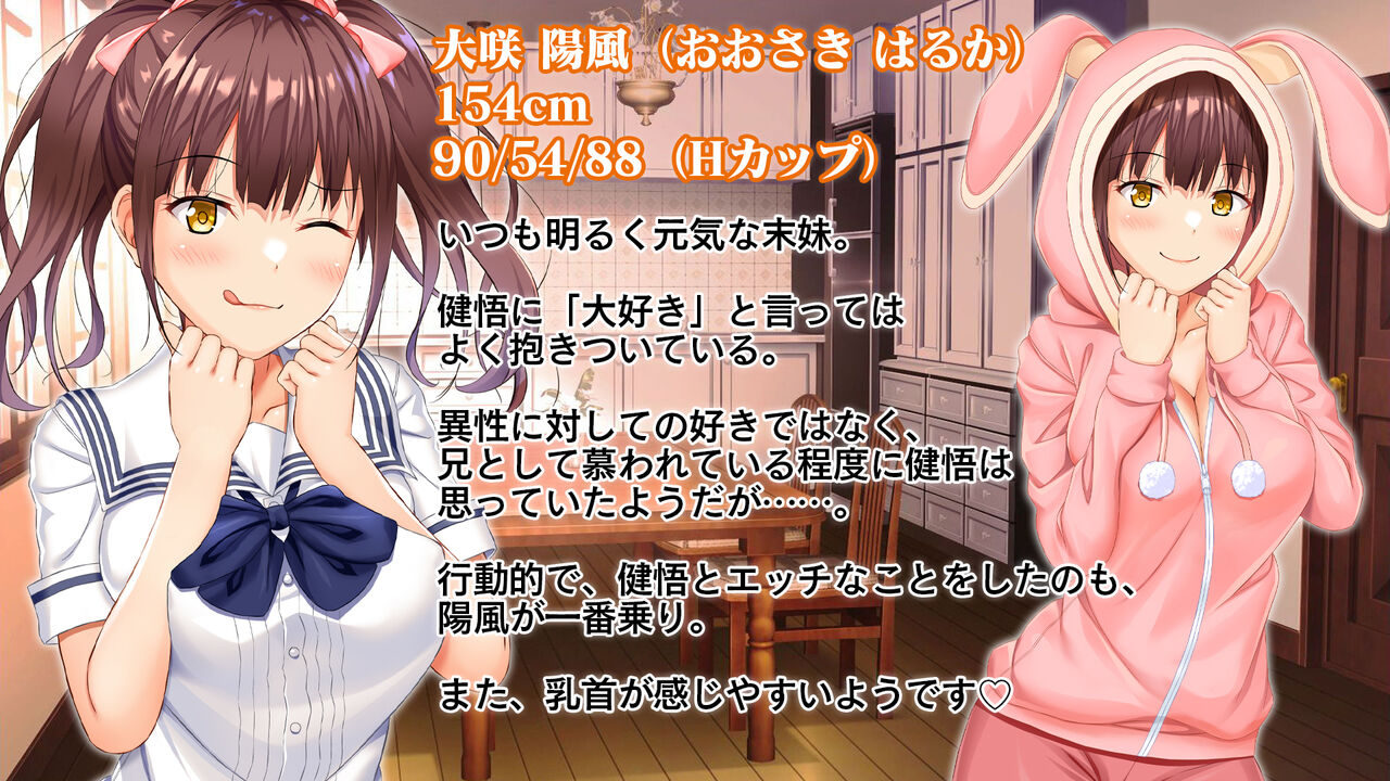 お年頃な三姉妹はお兄ちゃんとイチャイチャしたい!～兄妹で処女開通!三姉妹いちゃらぶハーレム開始!!～ page 4 full