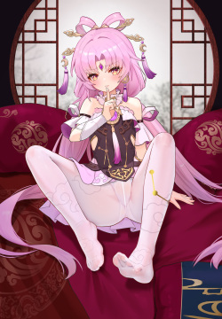 符玄白裤袜