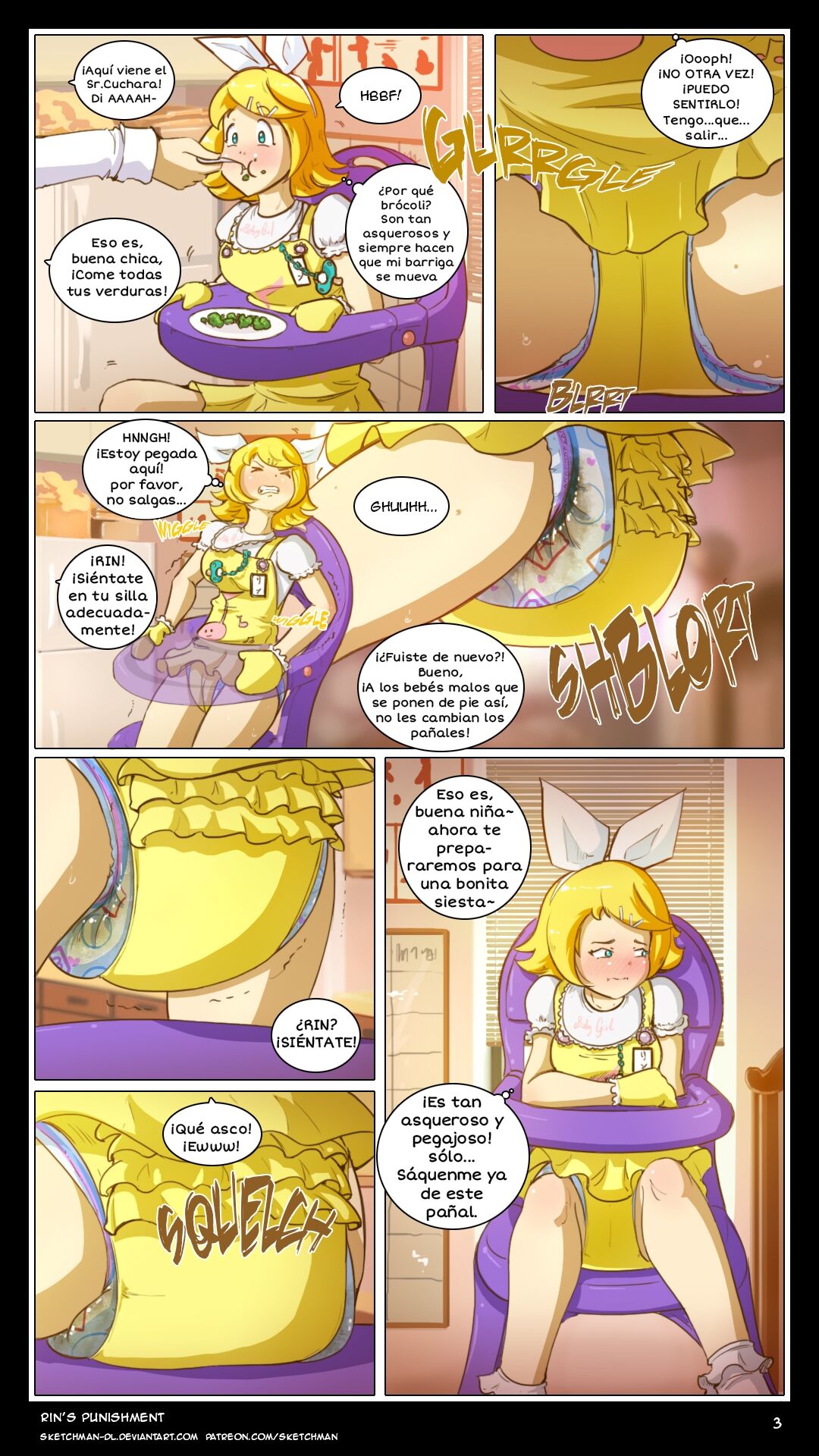 Artista - SketchMan-DL / El castigo de Rin page 3 full