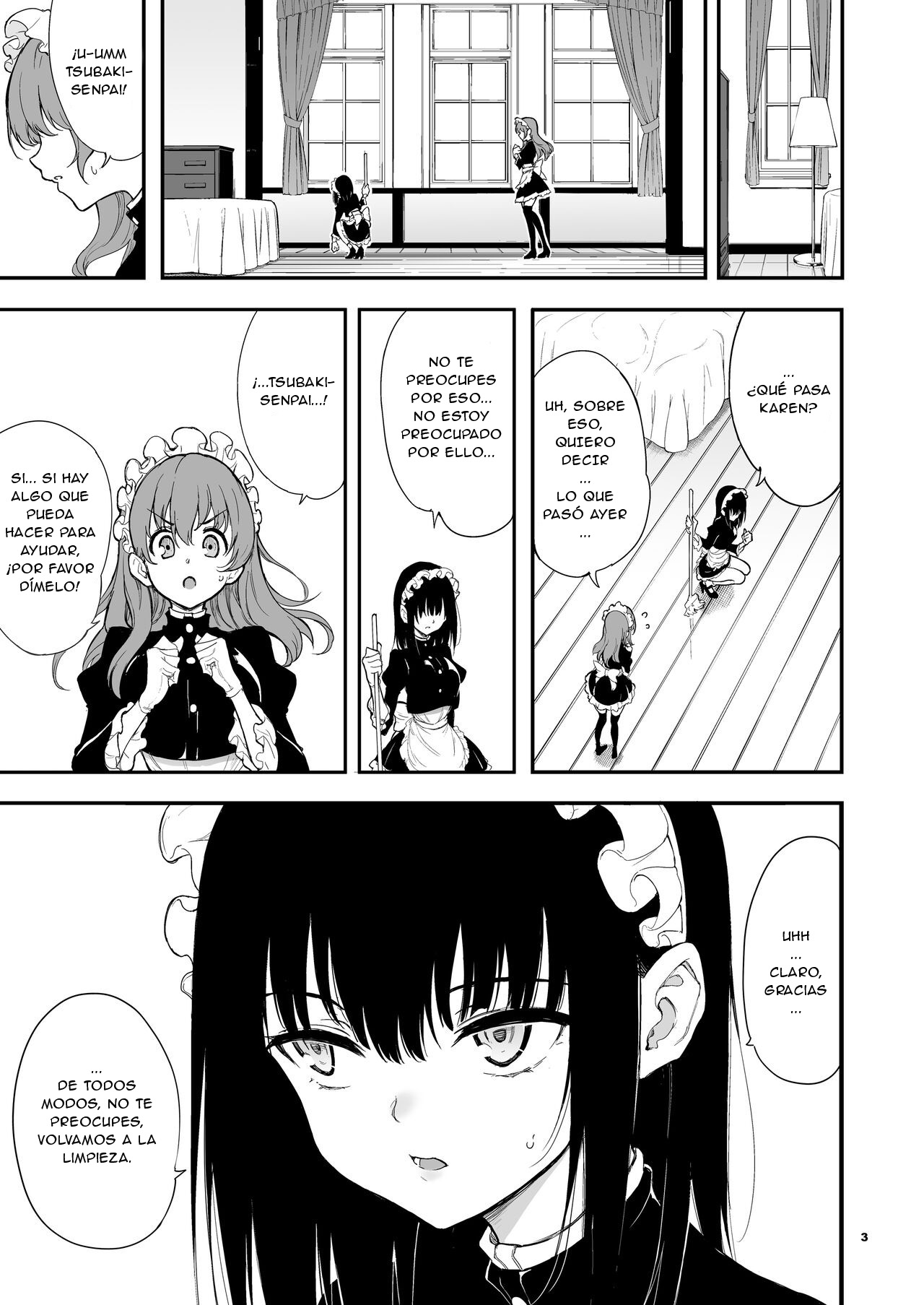 Maid Kyouiku. 4 -Botsuraku Kizoku Rurikawa Tsubaki- | Educación de una maid 4 -La aristócrata caída Rurikawa Tsubaki- page 2 full