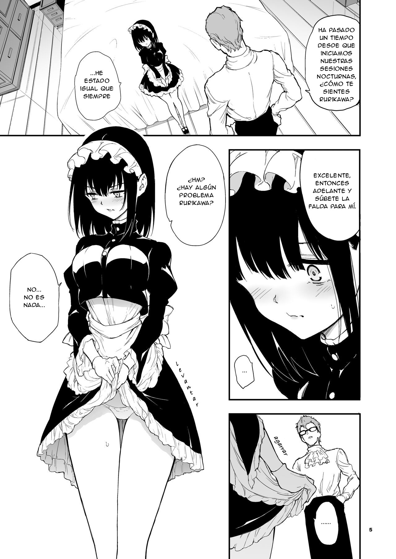 Maid Kyouiku. 4 -Botsuraku Kizoku Rurikawa Tsubaki- | Educación de una maid 4 -La aristócrata caída Rurikawa Tsubaki- page 4 full