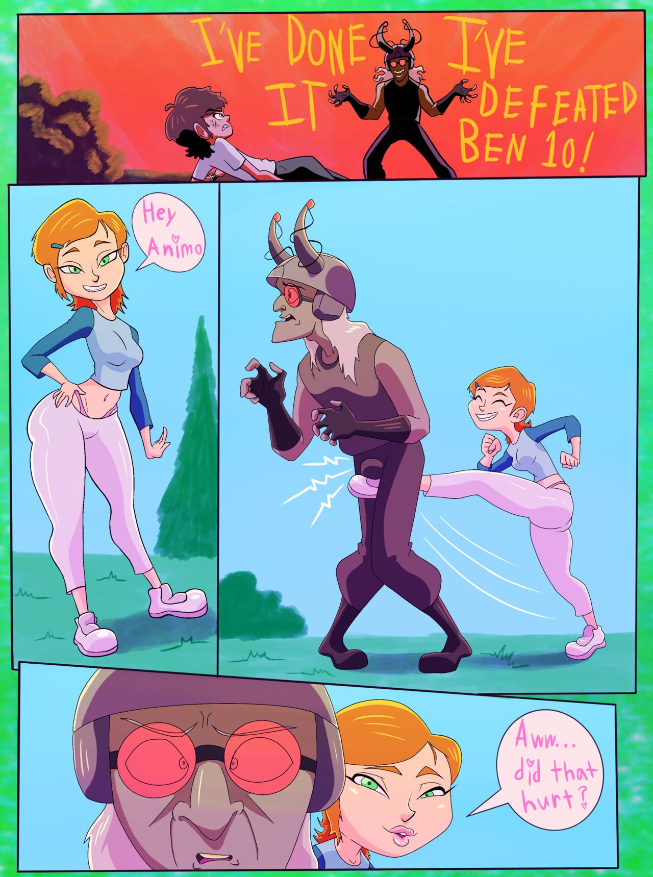 Ben 10: Ballbusting Gwen page 2 full