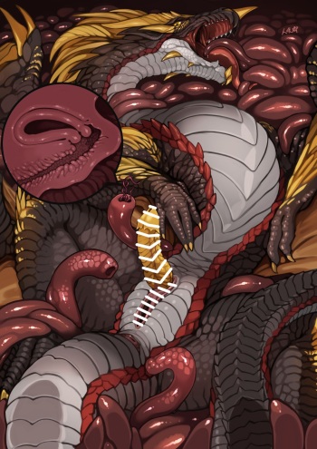 よそ様ドラゴンOC触手苗床 cover