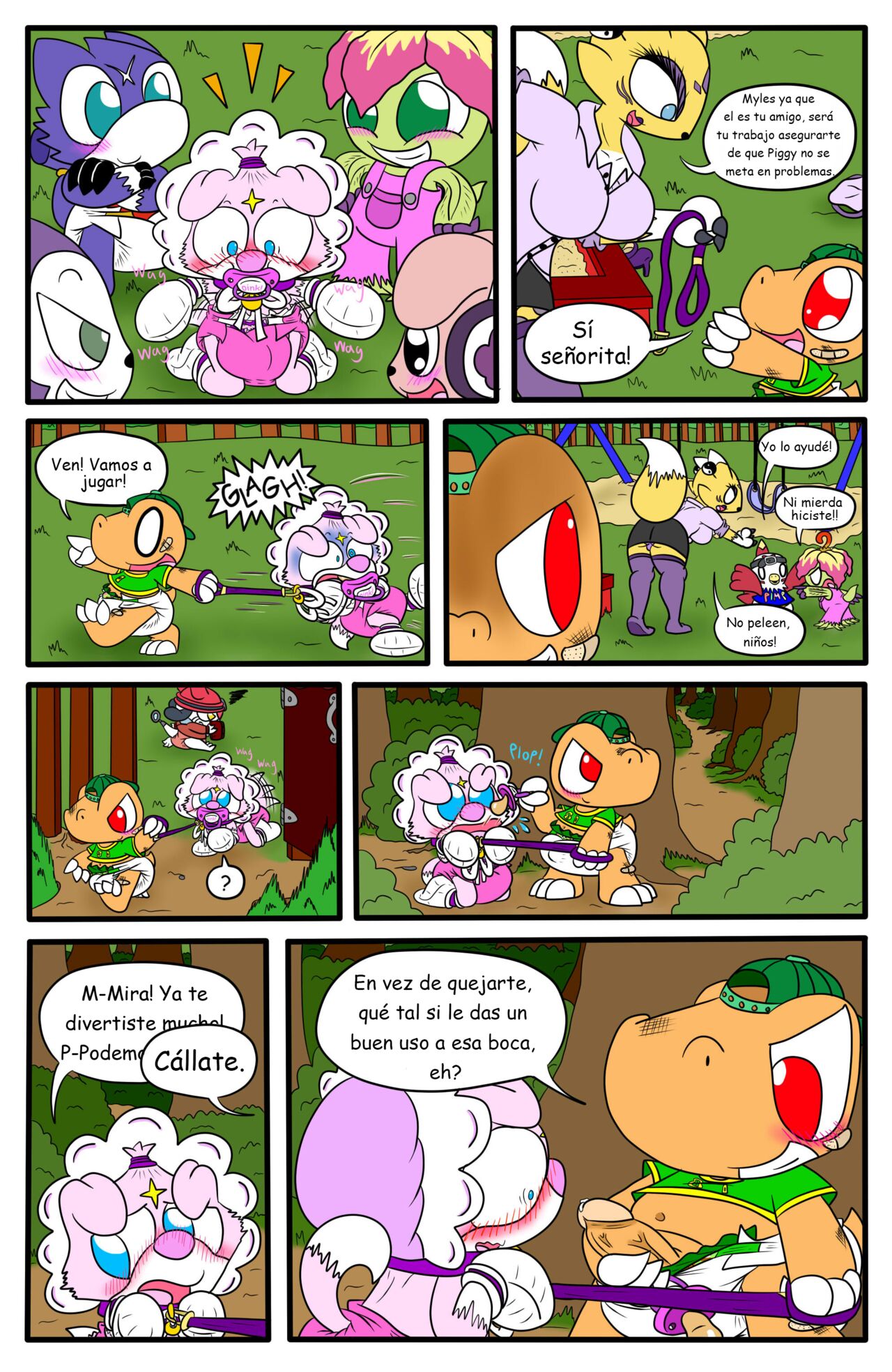 El Primer Día Preescolar de Piggy //Parte 1// page 4 full
