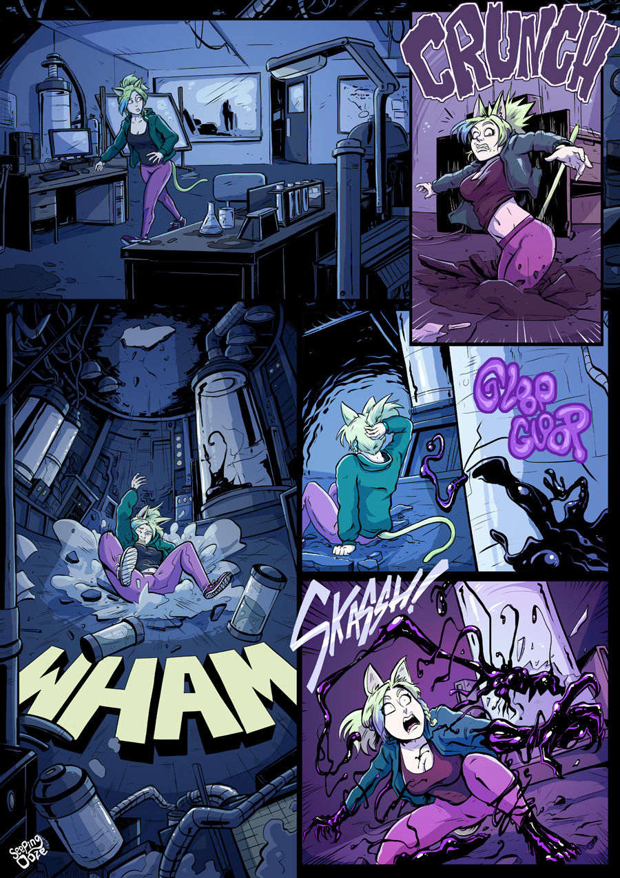 Symbiote Catgirl page 1 full