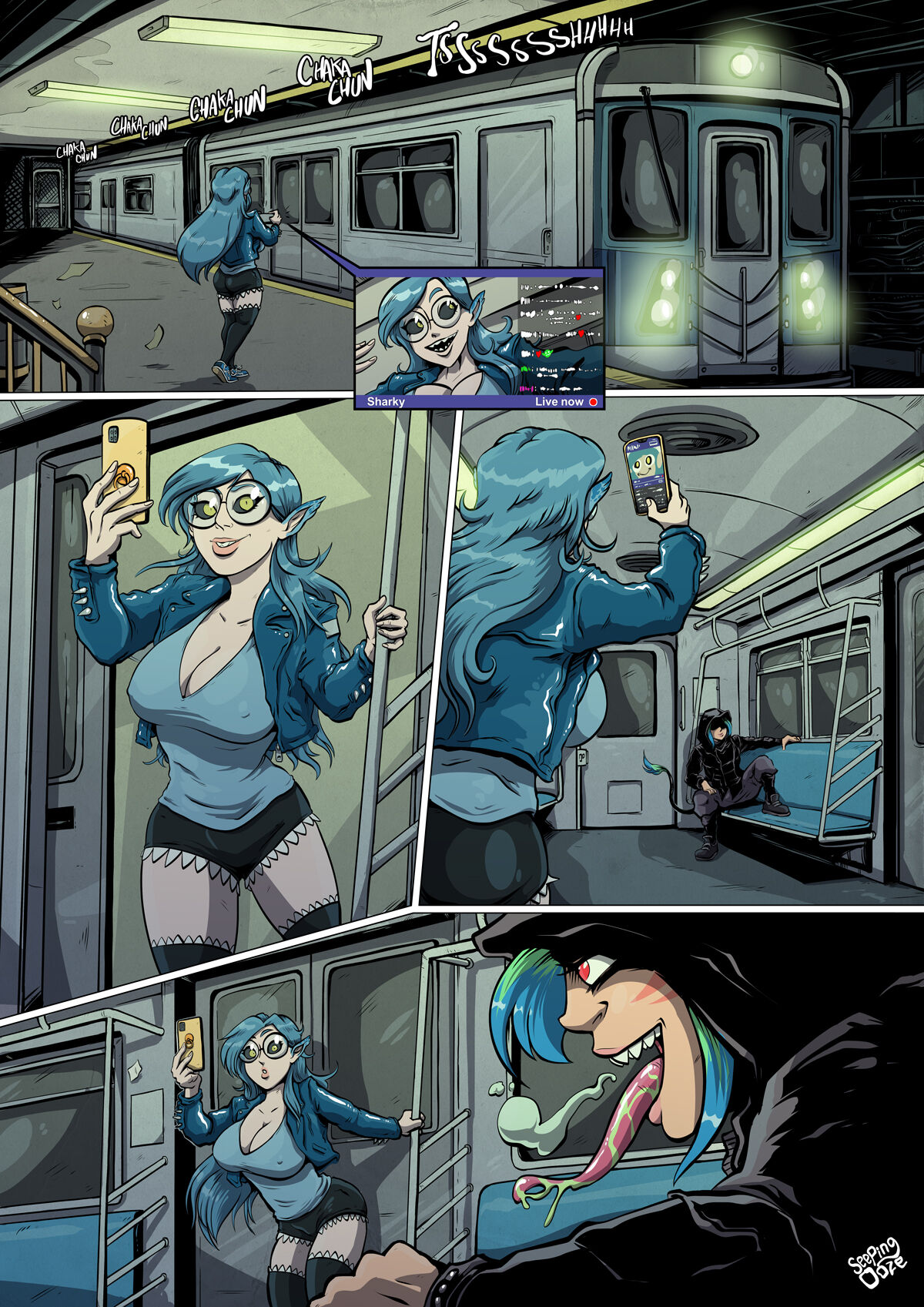 Symbiote Catgirl page 8 full
