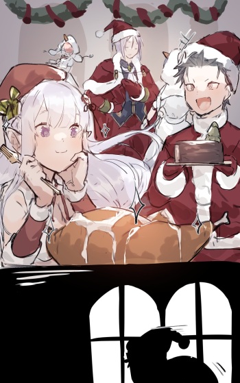 Emilia x Subaru futa cover
