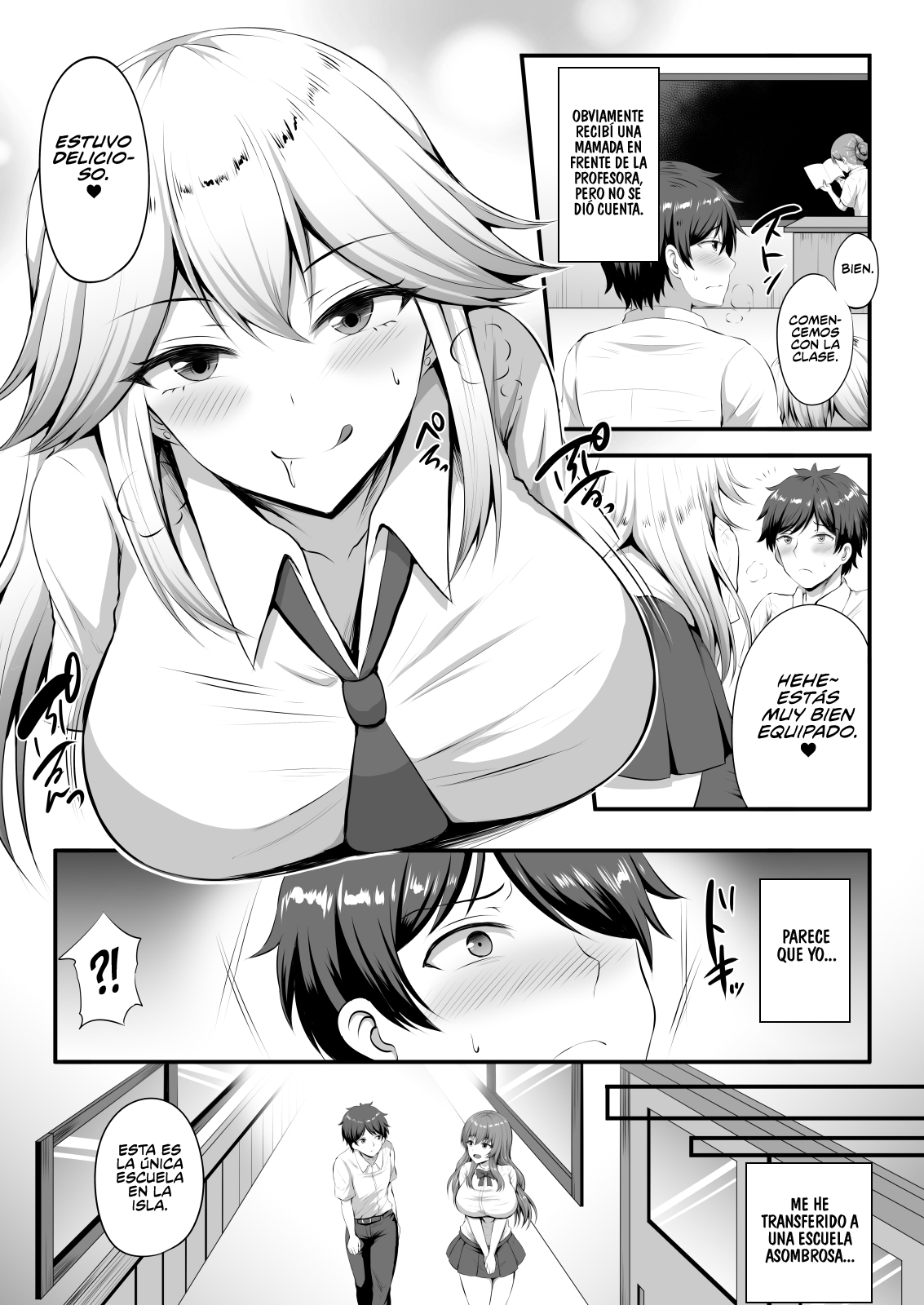Otoko ga Ore shika Inai Inaka no Gakkou de Chijo Bitch to Yarimakuru Hanashi | Una historia Sobré Como me Folle a una Puta trás Otra en una Escuela Rural donde Yo soy el Único Hombre page 6 full