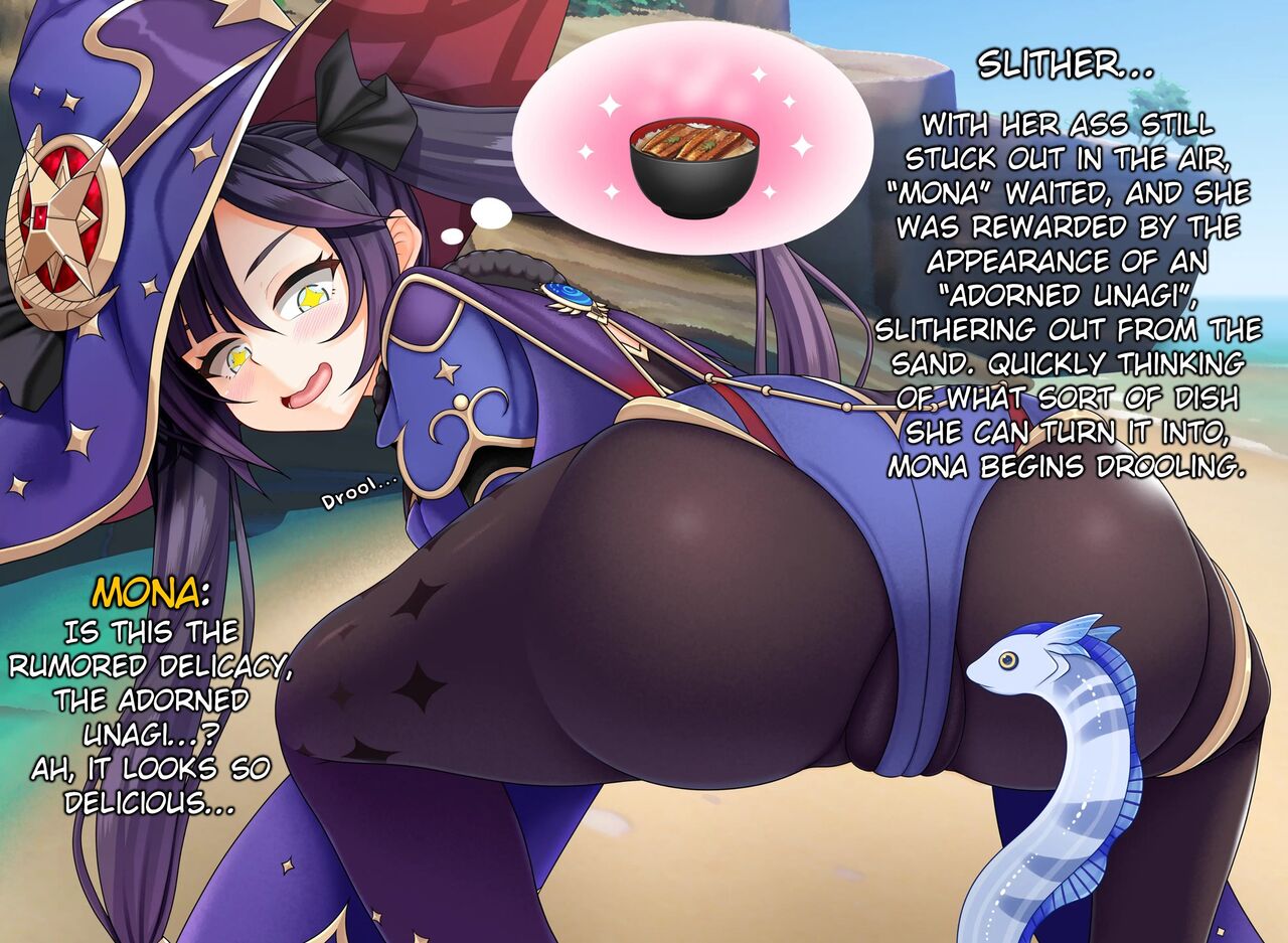 Mona, Onaka wo Sukaseta Mona wa Fujimon Riku Unagi no Yume wo Miru ka? | Does a Hungry Mona Dream of Adorned Unagis? page 2 full
