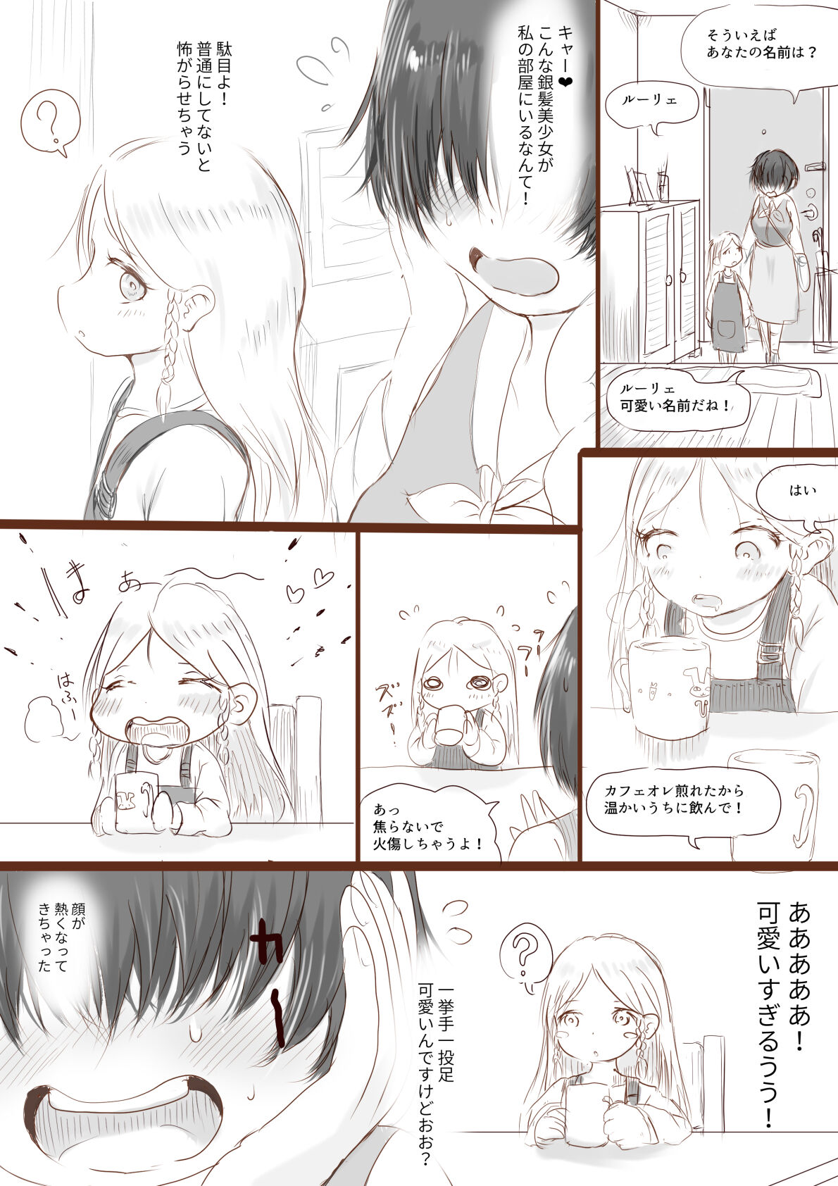 Anraku-san wa Ginpatsu Half Shoujo o Iyashitai page 4 full