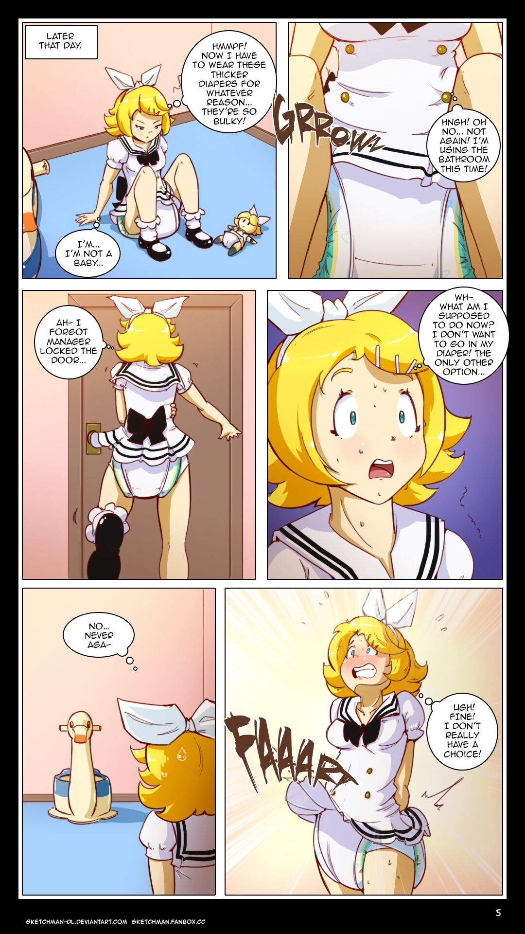 Rin's Punishment / COMIC English - SketchMan-DL page 5 full