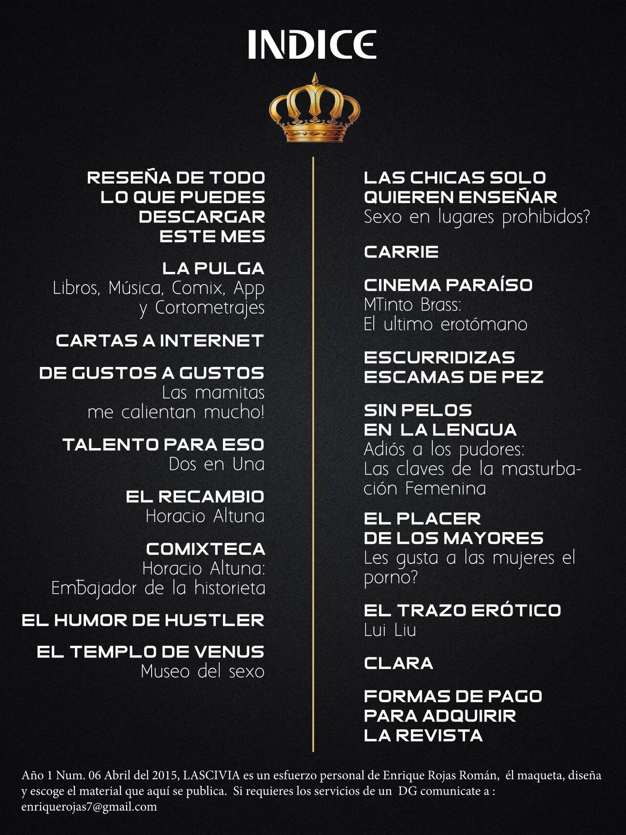 LASCIVIA magazine Vol 01 No 06 page 2 full