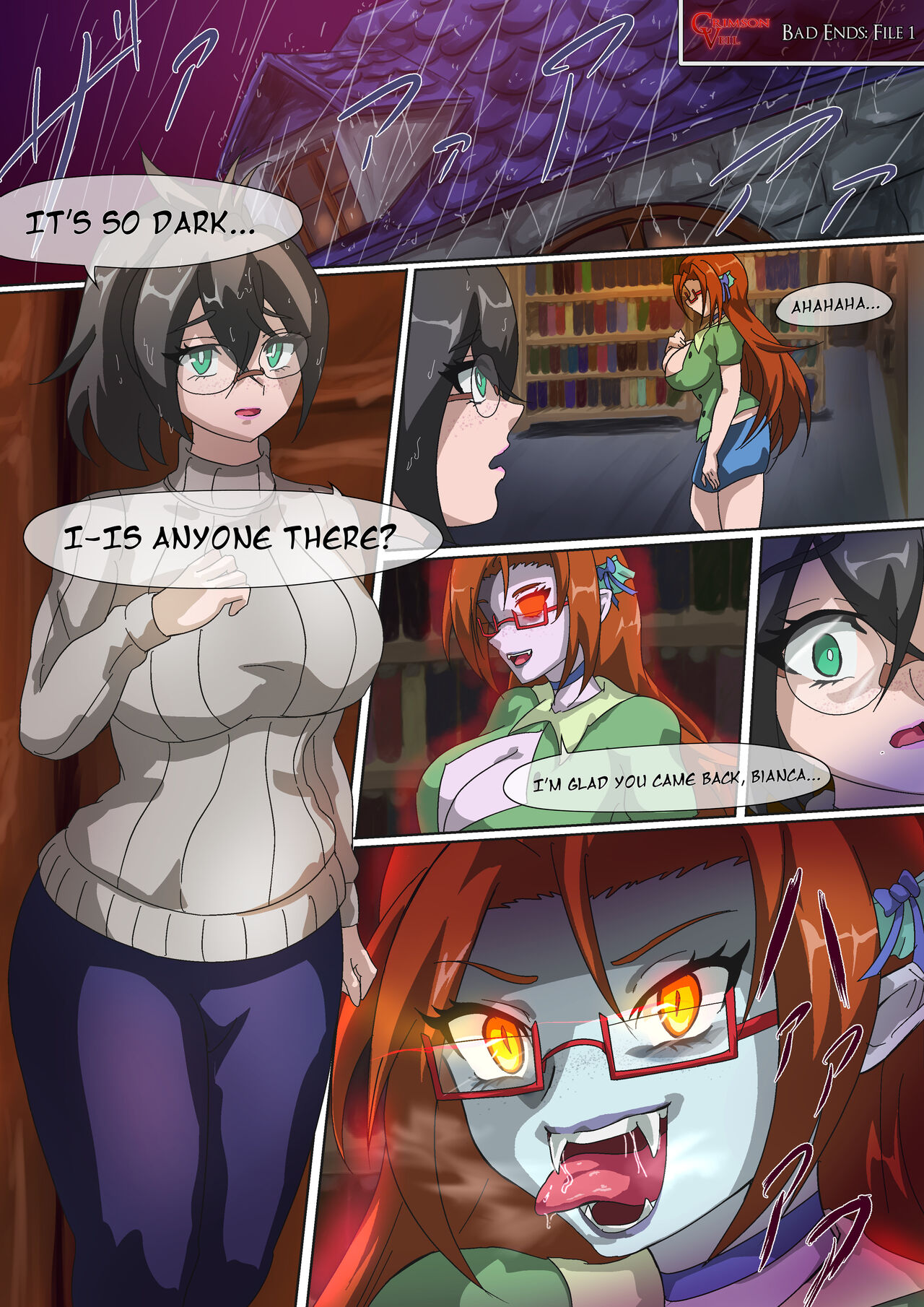 Crimson Veil Bad Ends: File 1 page 1 full